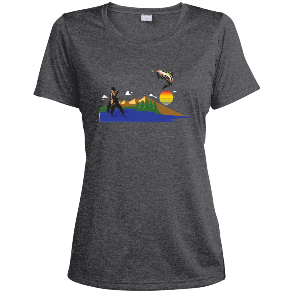 LST360 Sport-Tek Ladies' Heather Dri-Fit Moisture-Wicking T-Shirt