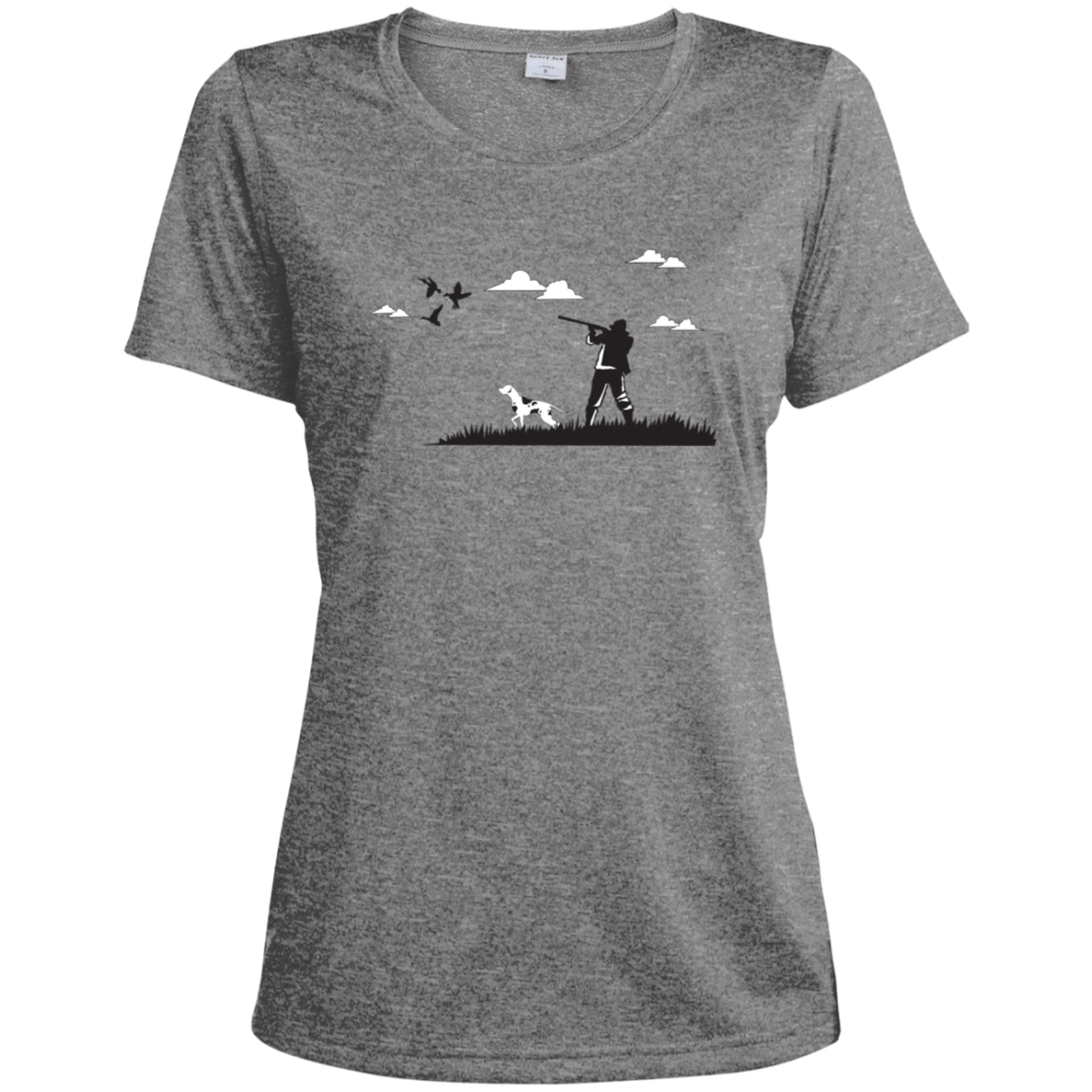 LST360 Sport-Tek Ladies' Heather Dri-Fit Moisture-Wicking T-Shirt H2