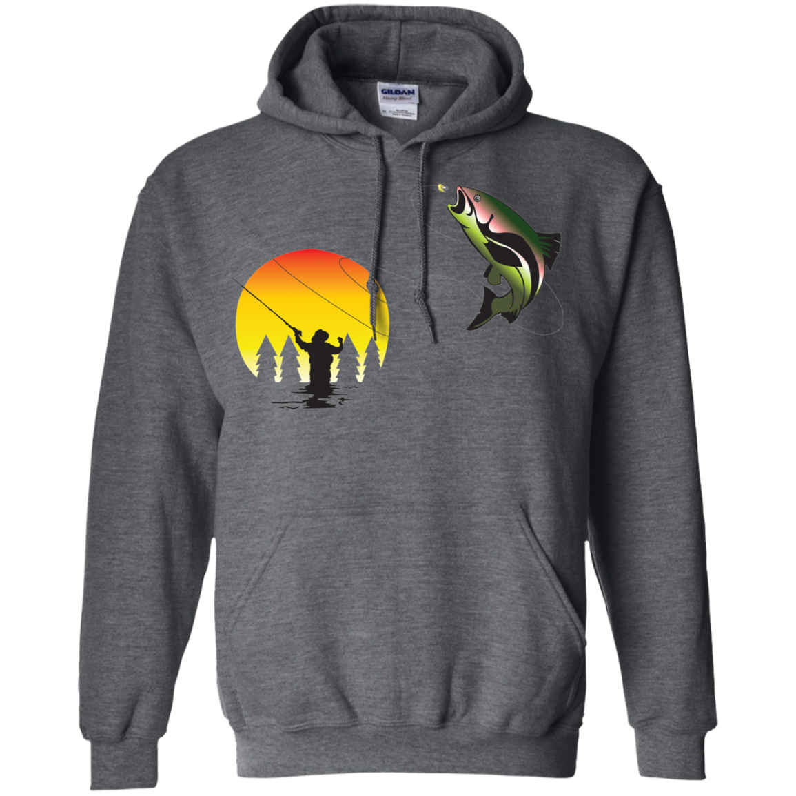 G185 Gildan Pullover Hoodie 8 oz. F1