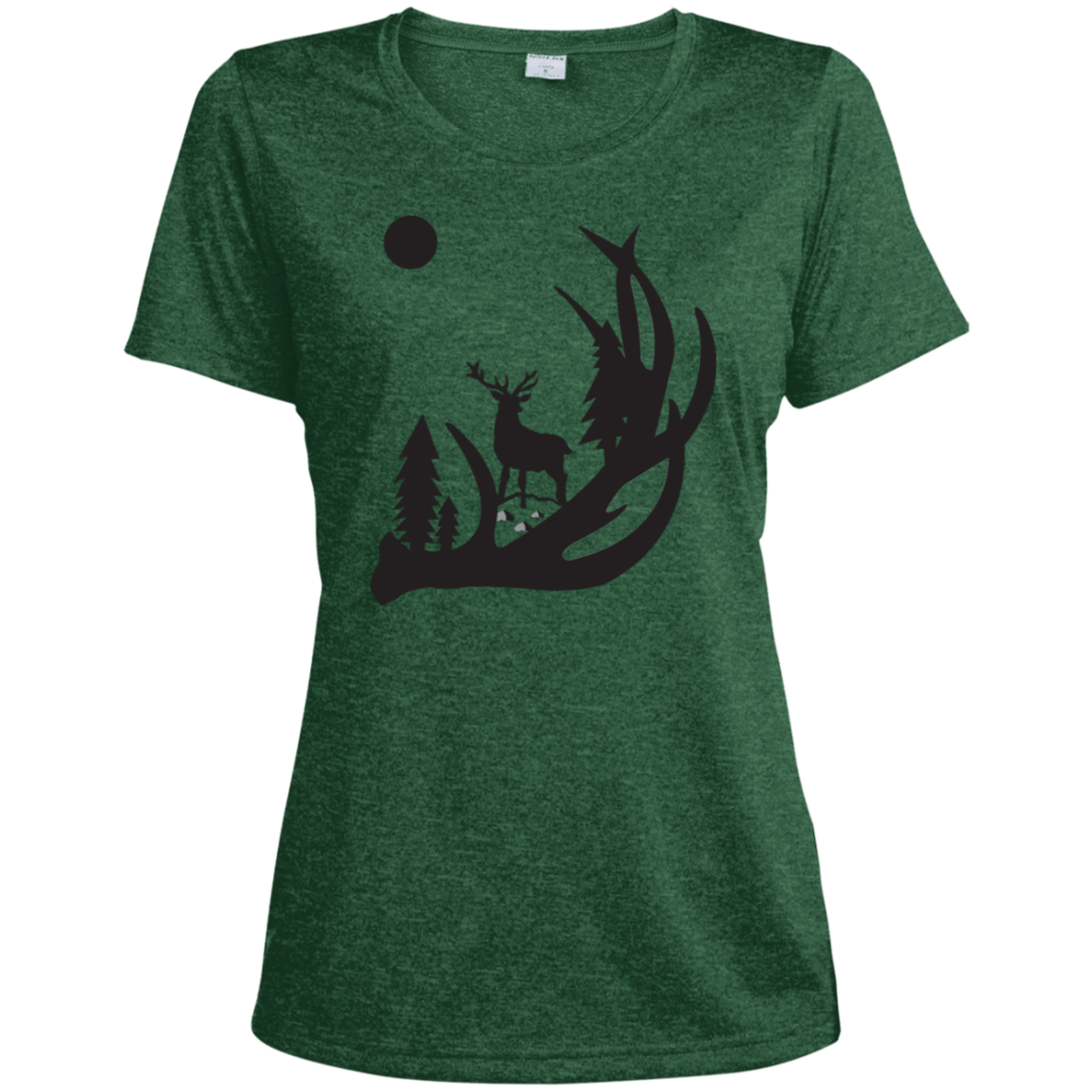 LST360 Sport-Tek Ladies' Heather Dri-Fit Moisture-Wicking T-Shirt H1