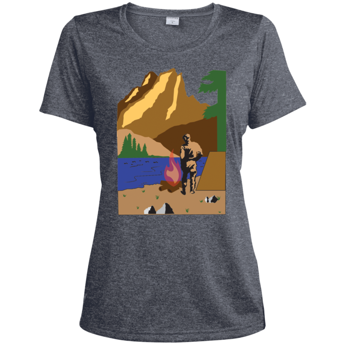 LST360 Sport-Tek Ladies' Heather Dri-Fit Moisture-Wicking T-Shirt