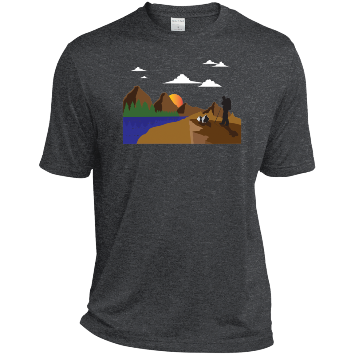 ST360 Sport-Tek Heather Dri-Fit Moisture-Wicking T-Shirt Hiking