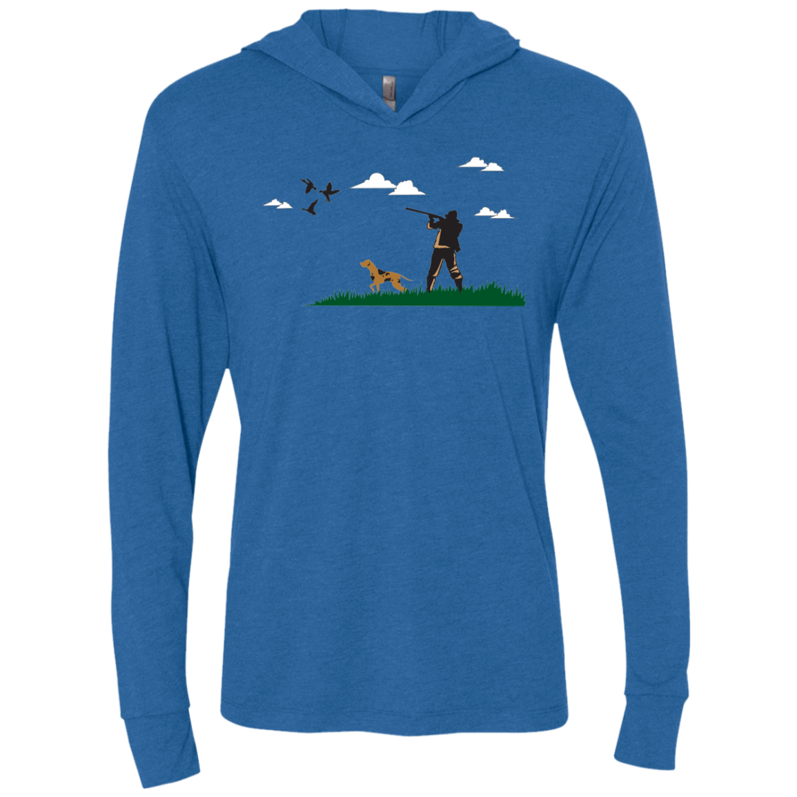 NL6021 Next Level Unisex Triblend LS Hooded T-Shirt