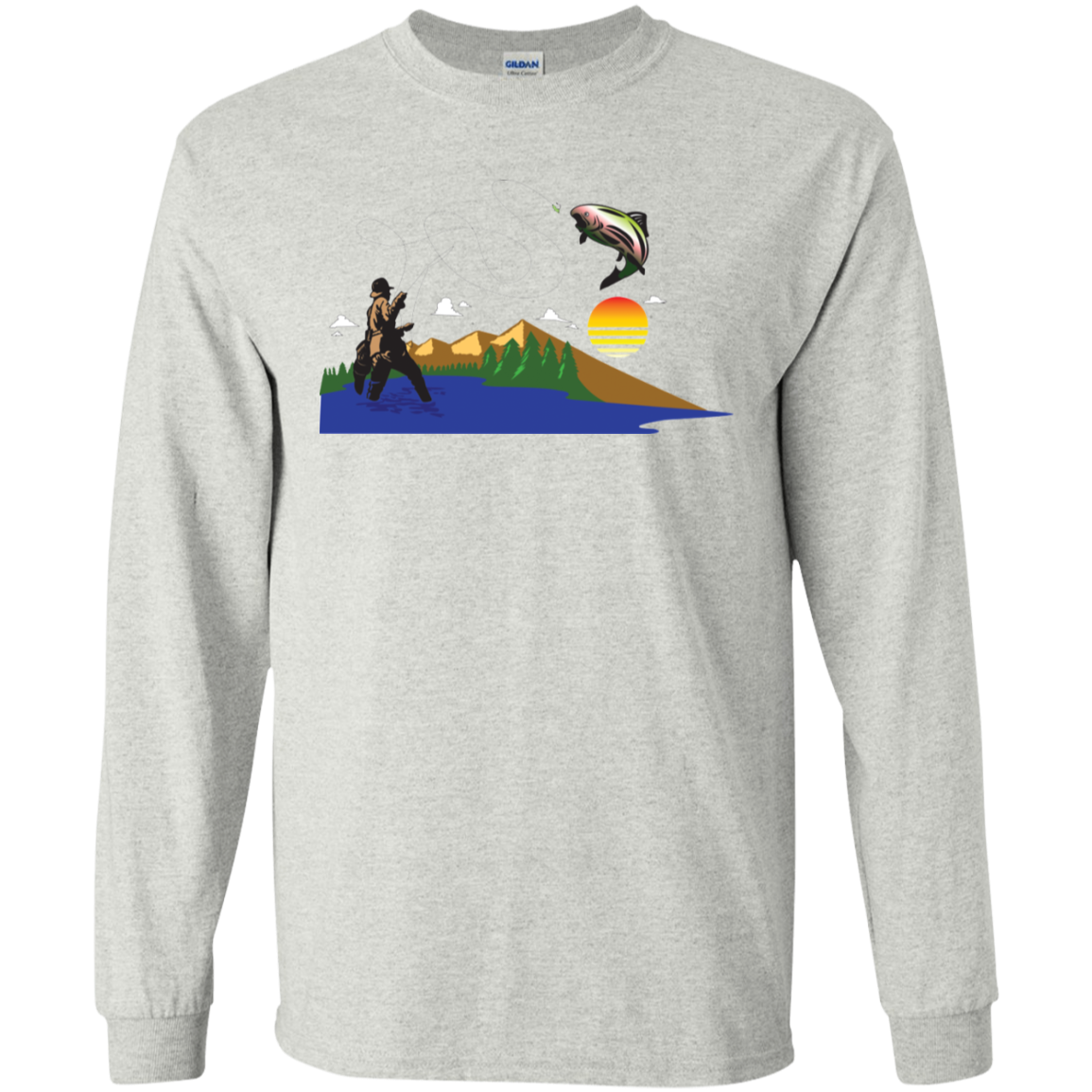 G240 Gildan LS Ultra Cotton T-Shirt F2