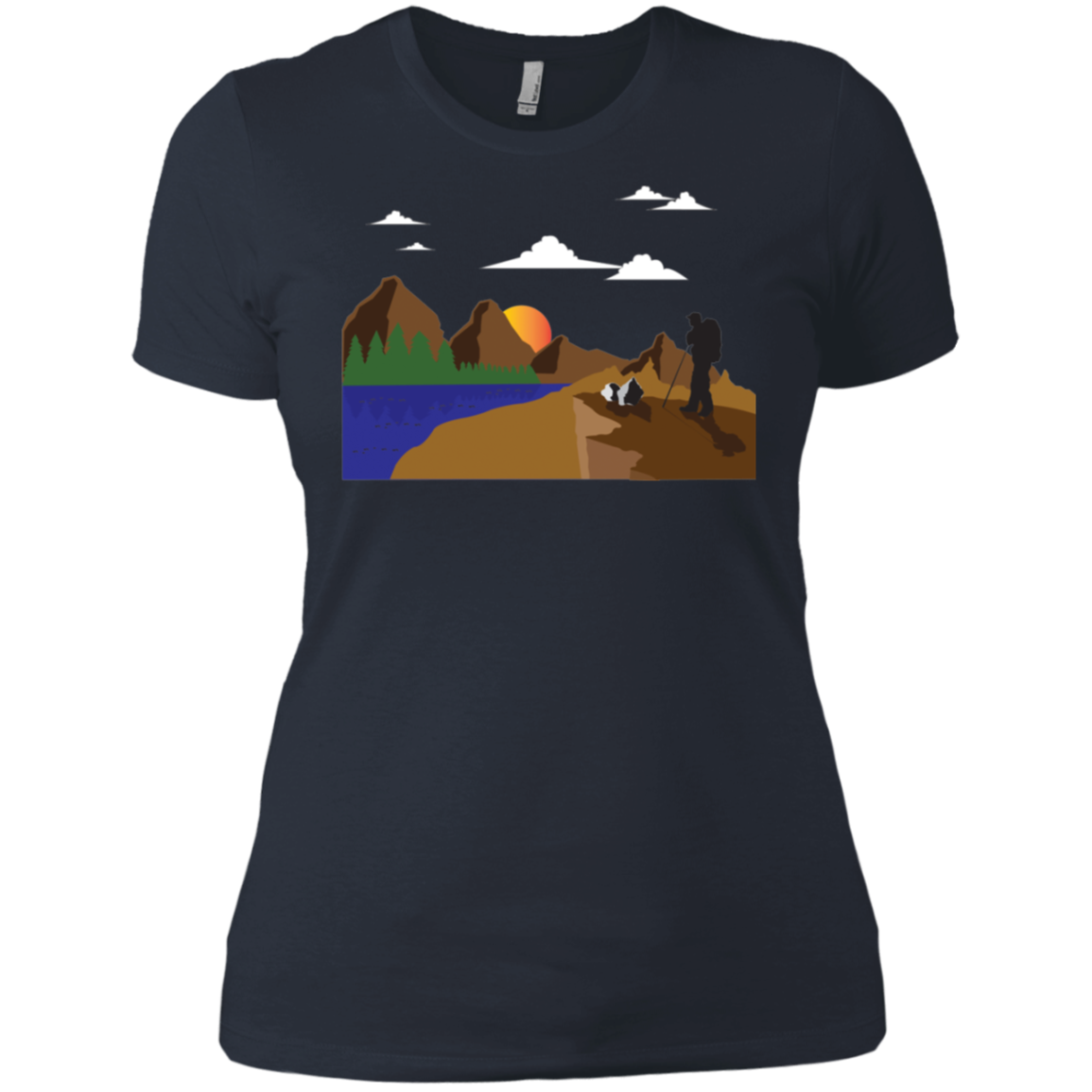 NL3900 Next Level Ladies' Boyfriend T-Shirt Hiking