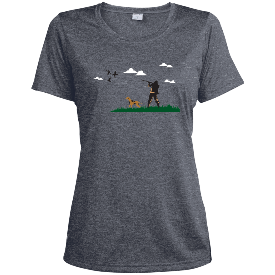 LST360 Sport-Tek Ladies' Heather Dri-Fit Moisture-Wicking T-Shirt