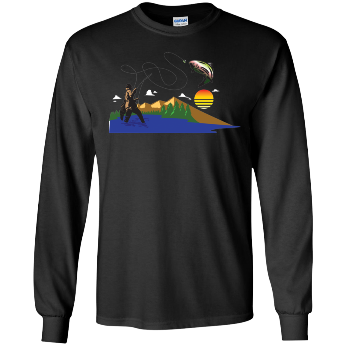 G240 Gildan LS Ultra Cotton T-Shirt F2