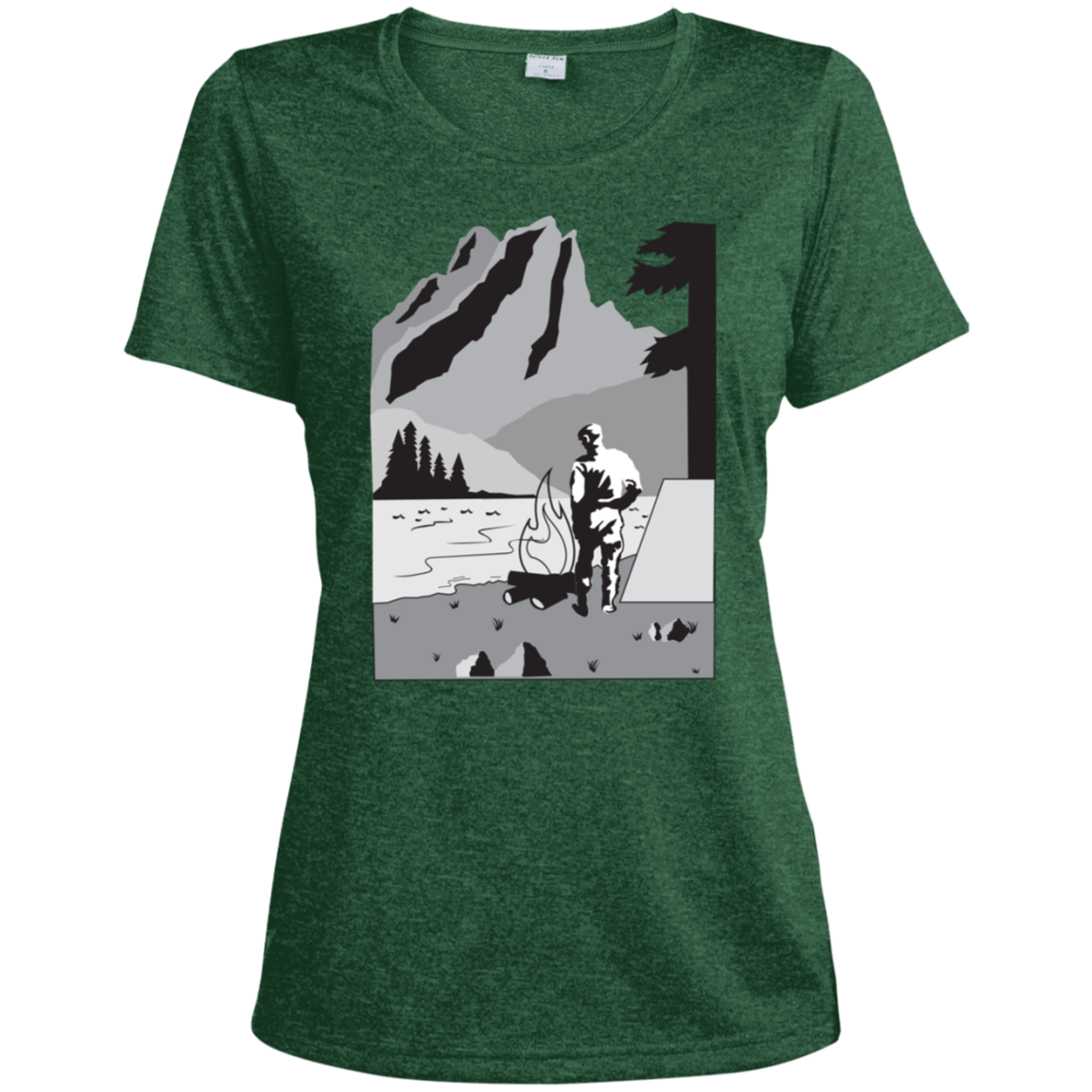 LST360 Sport-Tek Ladies' Heather Dri-Fit Moisture-Wicking T-Shirt C1