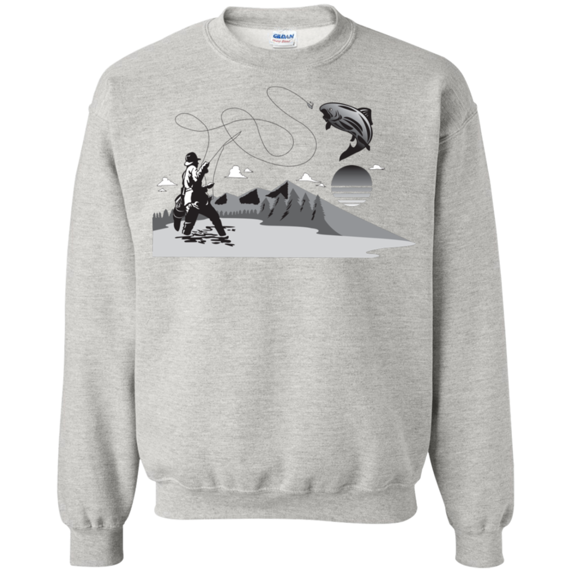 G180 Gildan Crewneck Pullover Sweatshirt  8 oz. F2