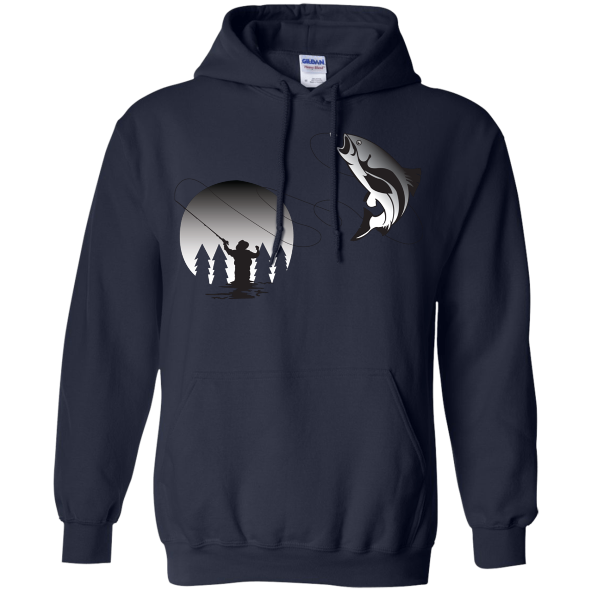 G185 Gildan Pullover Hoodie 8 oz. F1