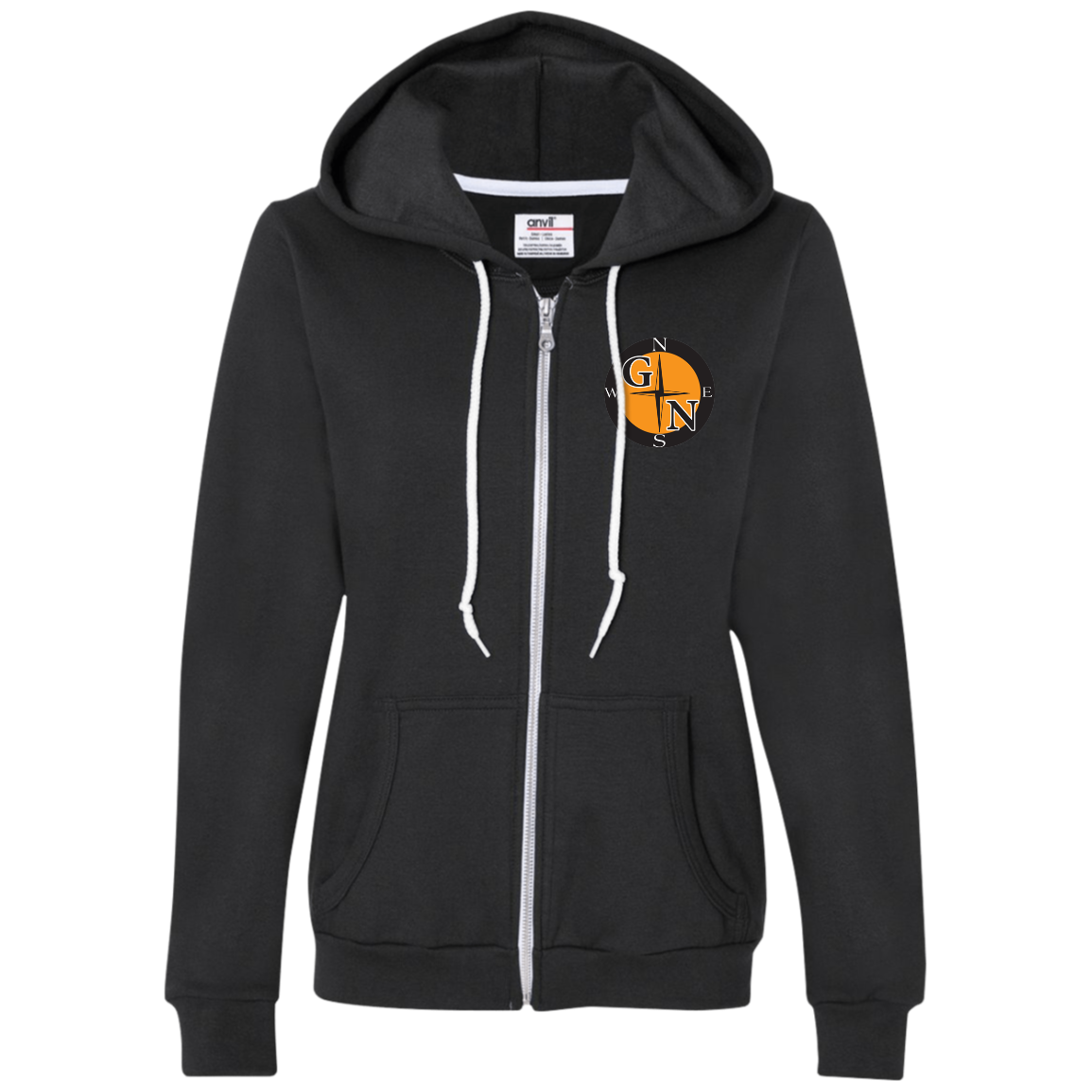 71600L Anvil Ladies Full-Zip Hooded Fleece L3