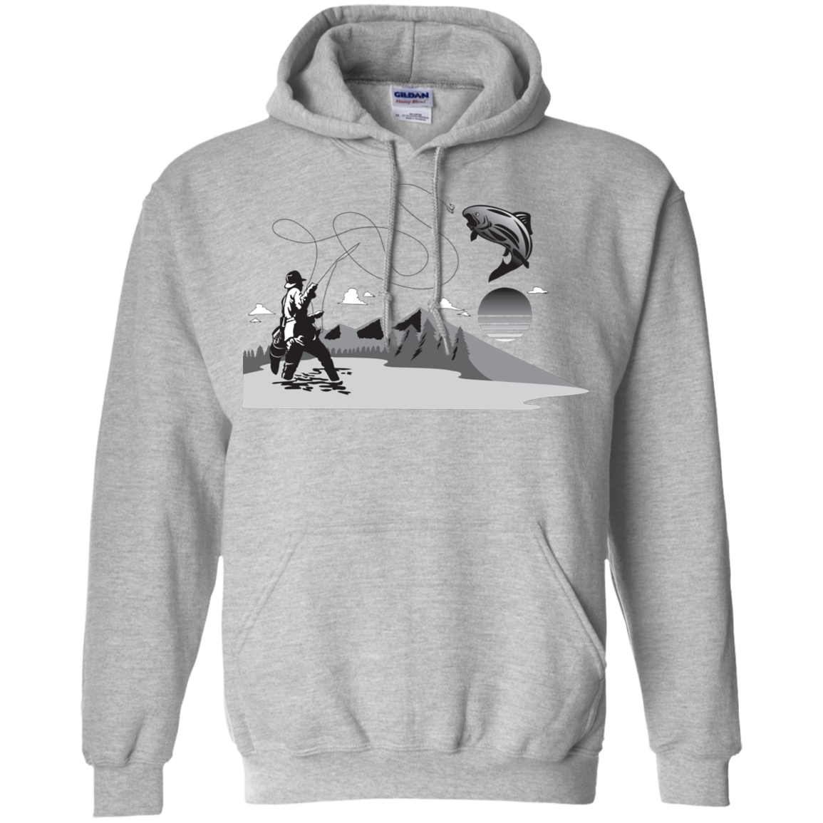 G185 Gildan Pullover Hoodie 8 oz. F2