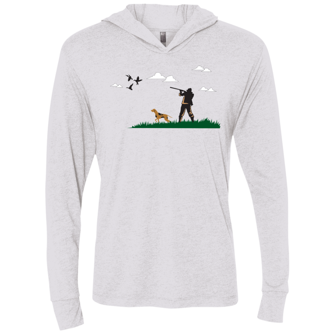 NL6021 Next Level Unisex Triblend LS Hooded T-Shirt