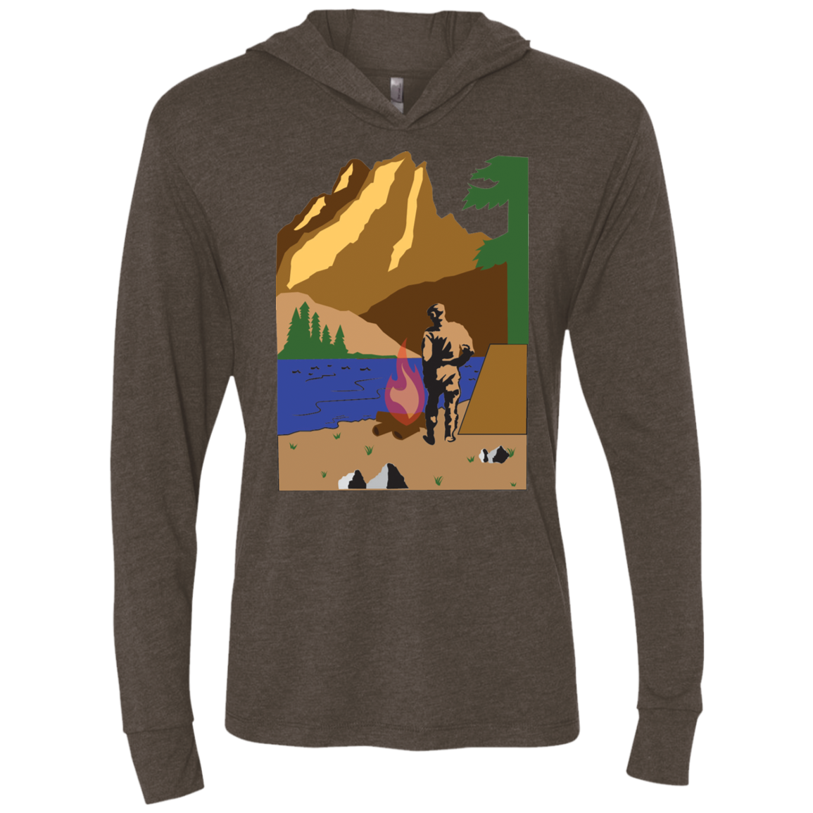 NL6021 Next Level Unisex Triblend LS Hooded T-Shirt C1