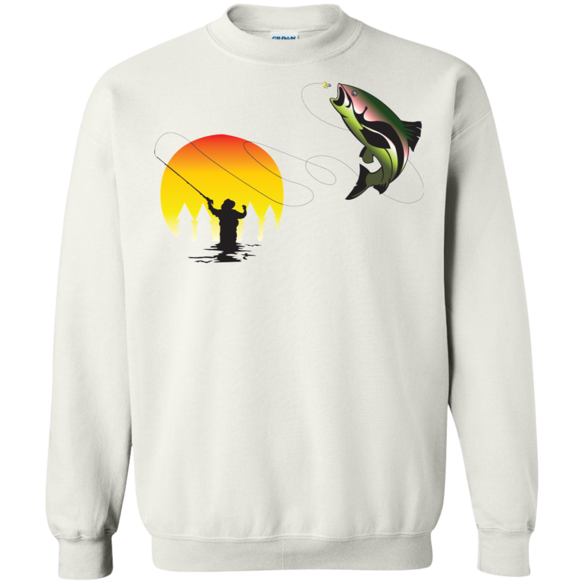 G180 Gildan Crewneck Pullover Sweatshirt  8 oz. F1