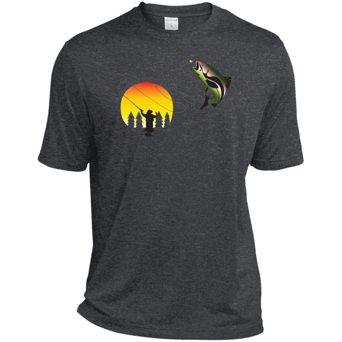 ST360 Sport-Tek Heather Dri-Fit Moisture-Wicking T-Shirt F1