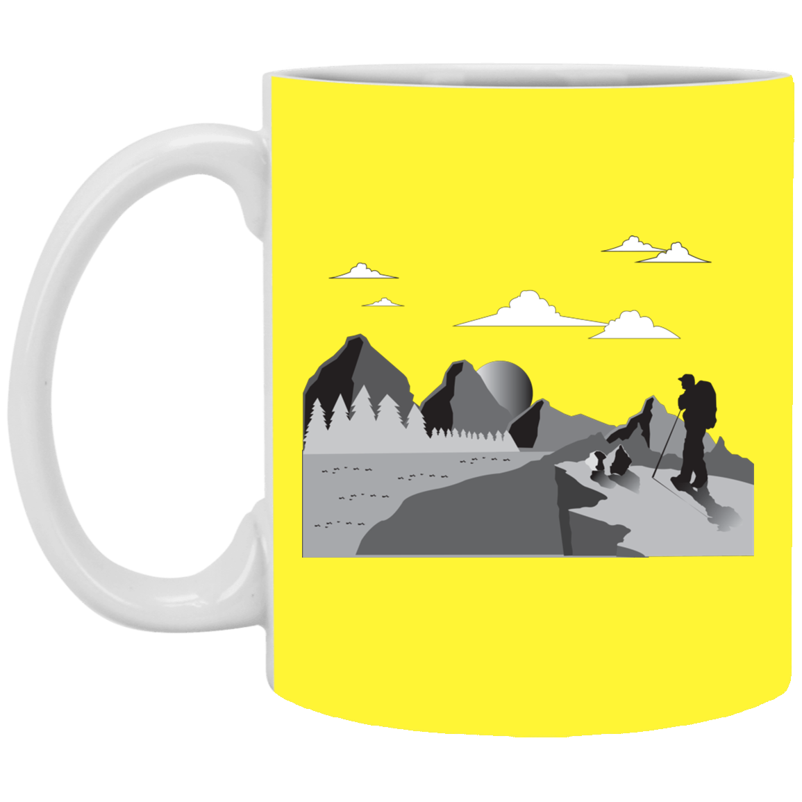 XP8434 11 oz. White Mug Hiking