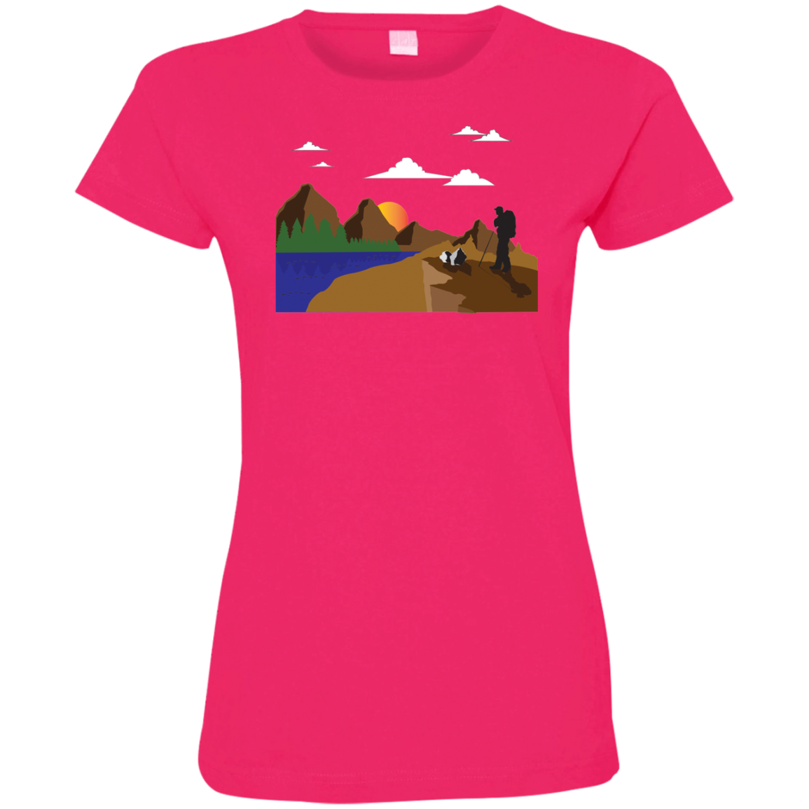 3516 LAT Ladies' Fine Jersey T-Shirt Hiking
