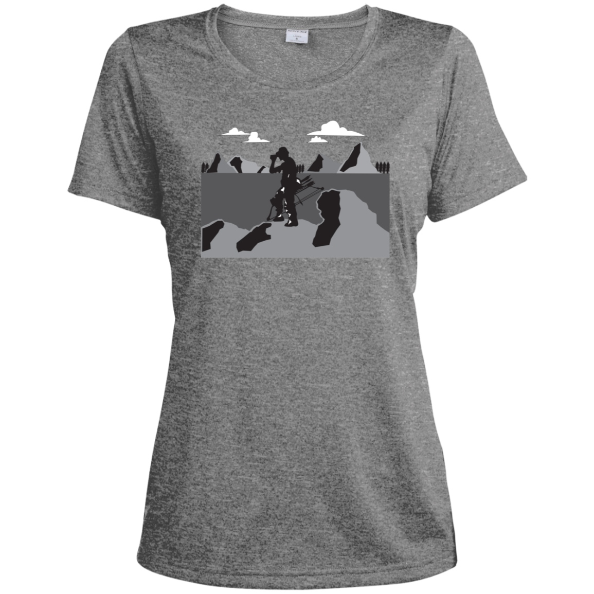 LST360 Sport-Tek Ladies' Heather Dri-Fit Moisture-Wicking T-Shirt A1