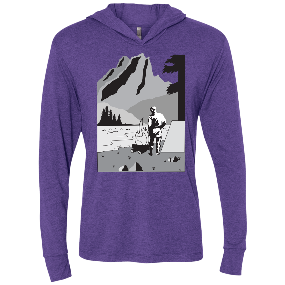 NL6021 Next Level Unisex Triblend LS Hooded T-Shirt C1