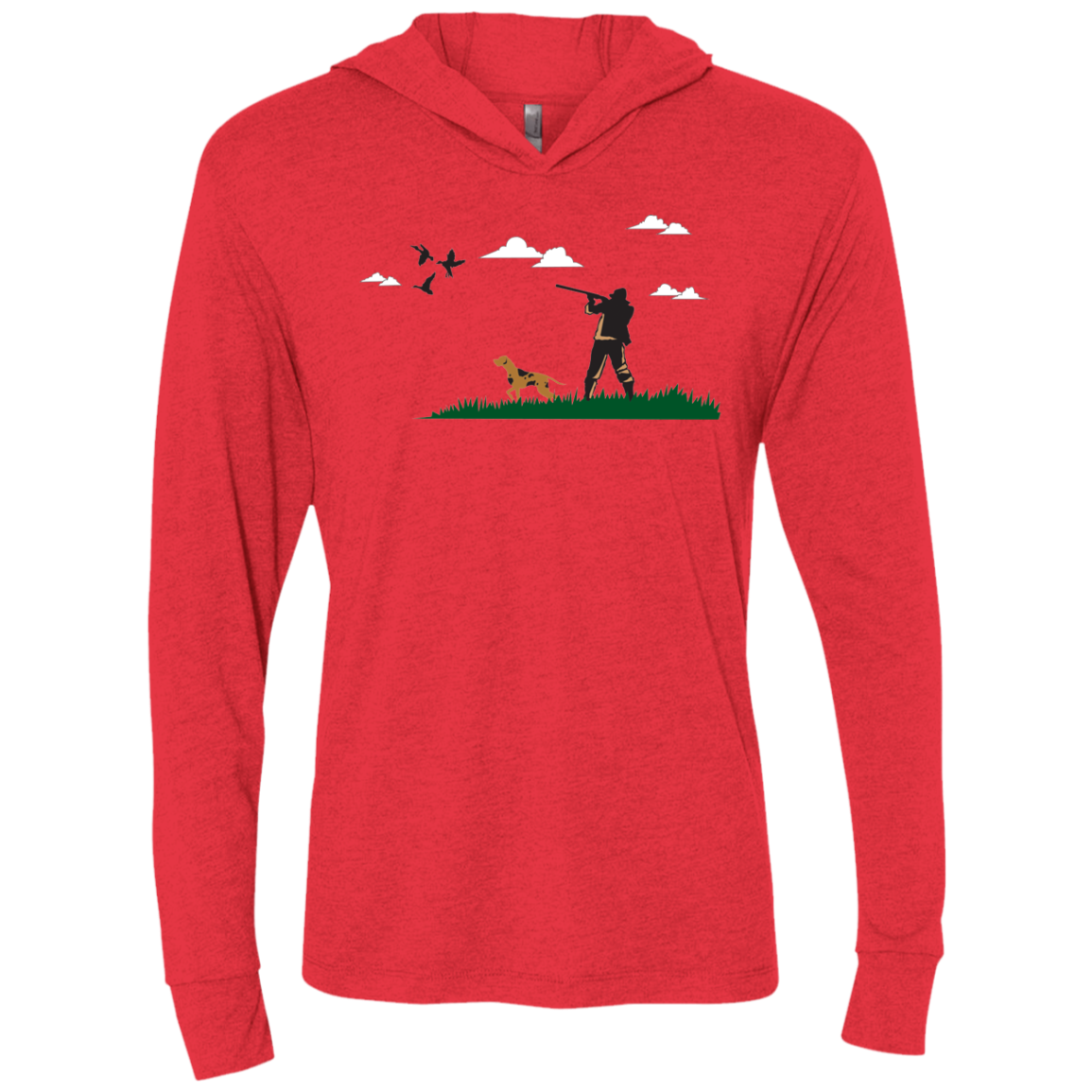 NL6021 Next Level Unisex Triblend LS Hooded T-Shirt