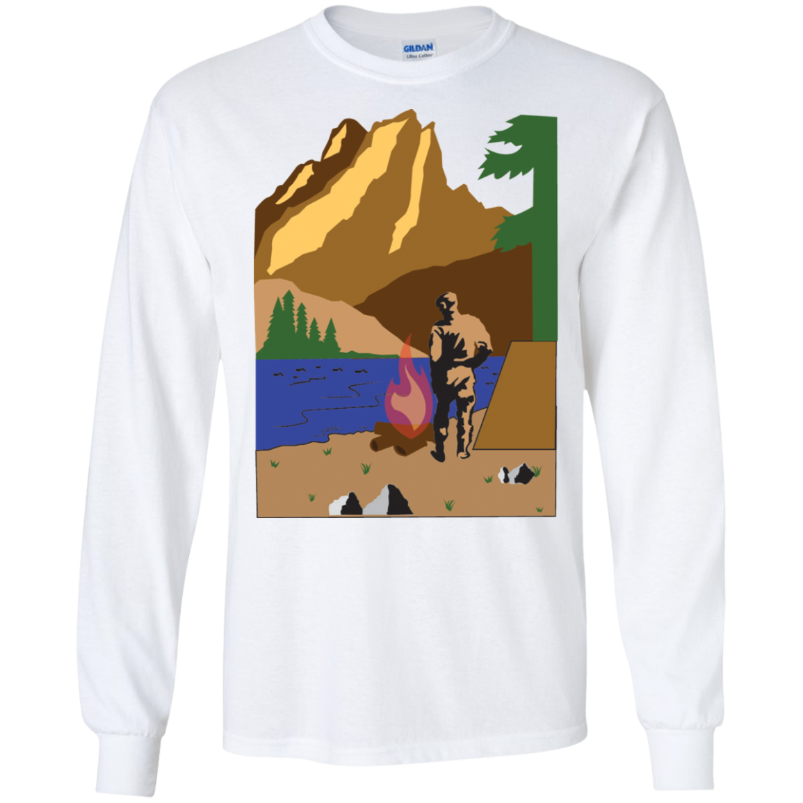 G240 Gildan LS Ultra Cotton T-Shirt C1