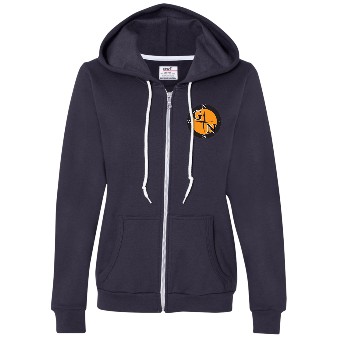 71600L Anvil Ladies Full-Zip Hooded Fleece L3