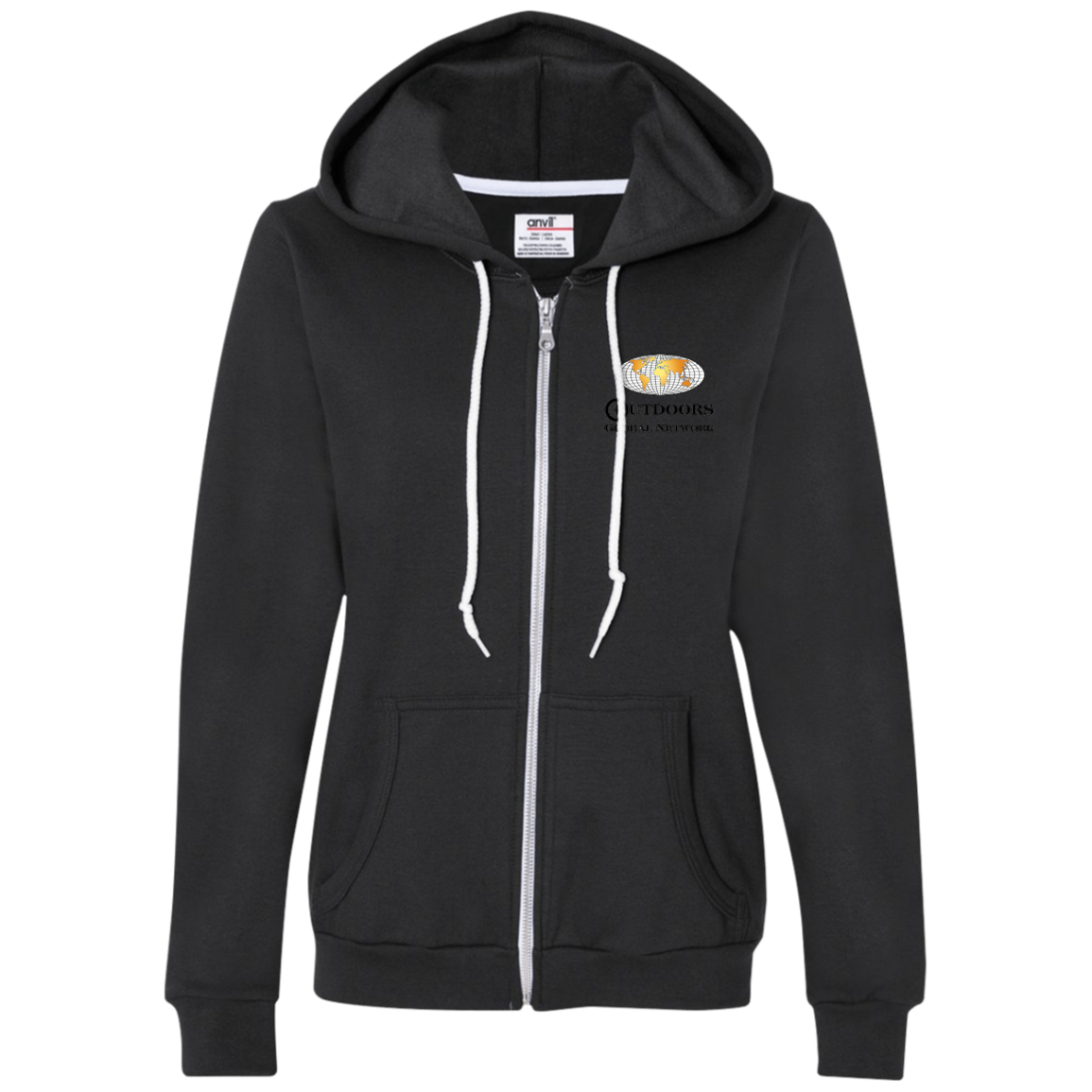 71600L Anvil Ladies Full-Zip Hooded Fleece L2