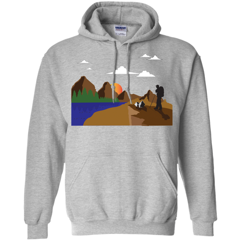 G185 Gildan Pullover Hoodie 8 oz. Hiking