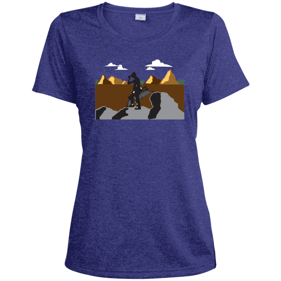 LST360 Sport-Tek Ladies' Heather Dri-Fit Moisture-Wicking T-Shirt A1