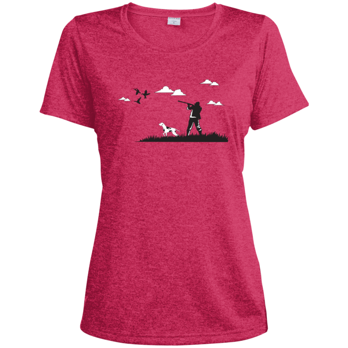 LST360 Sport-Tek Ladies' Heather Dri-Fit Moisture-Wicking T-Shirt H2