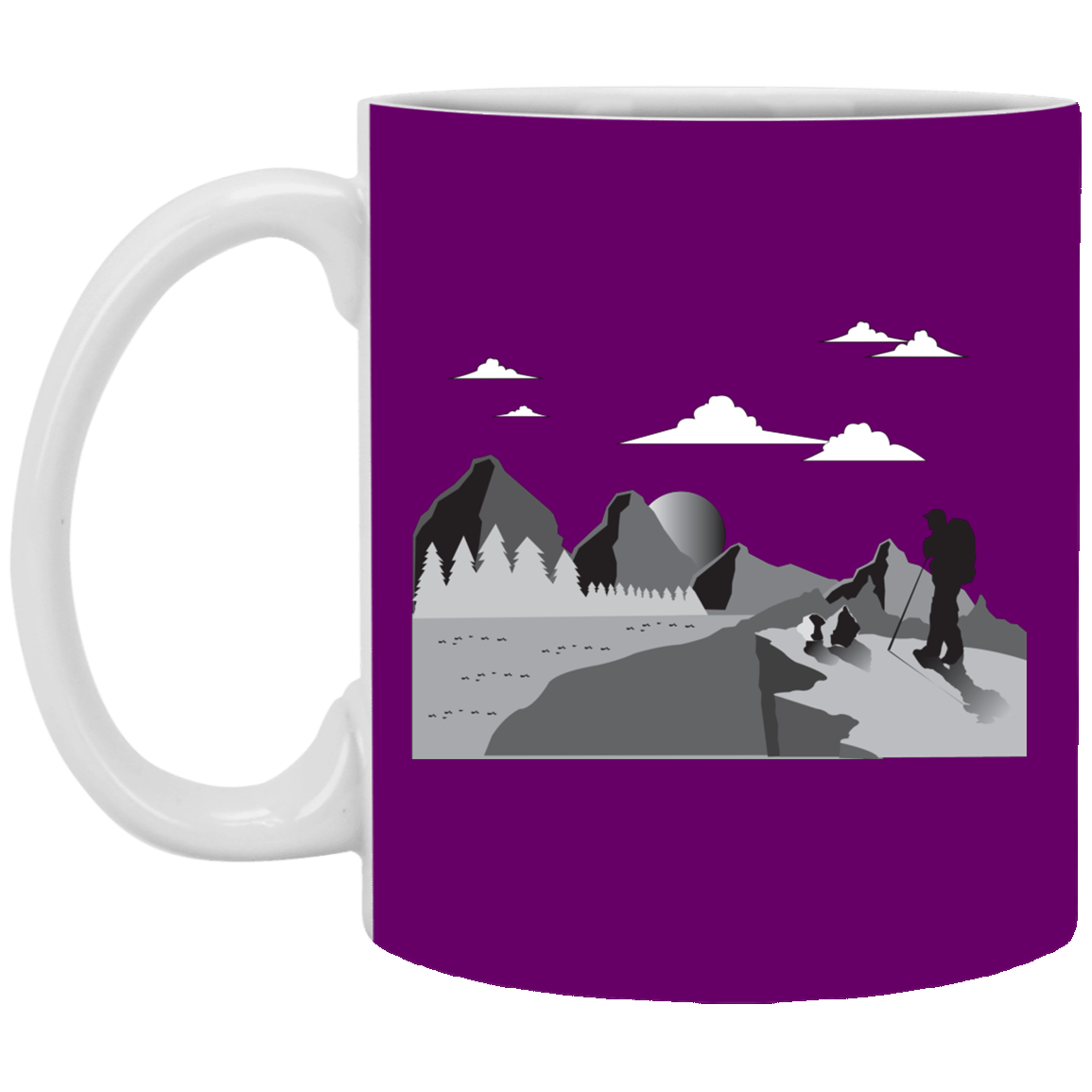 XP8434 11 oz. White Mug Hiking