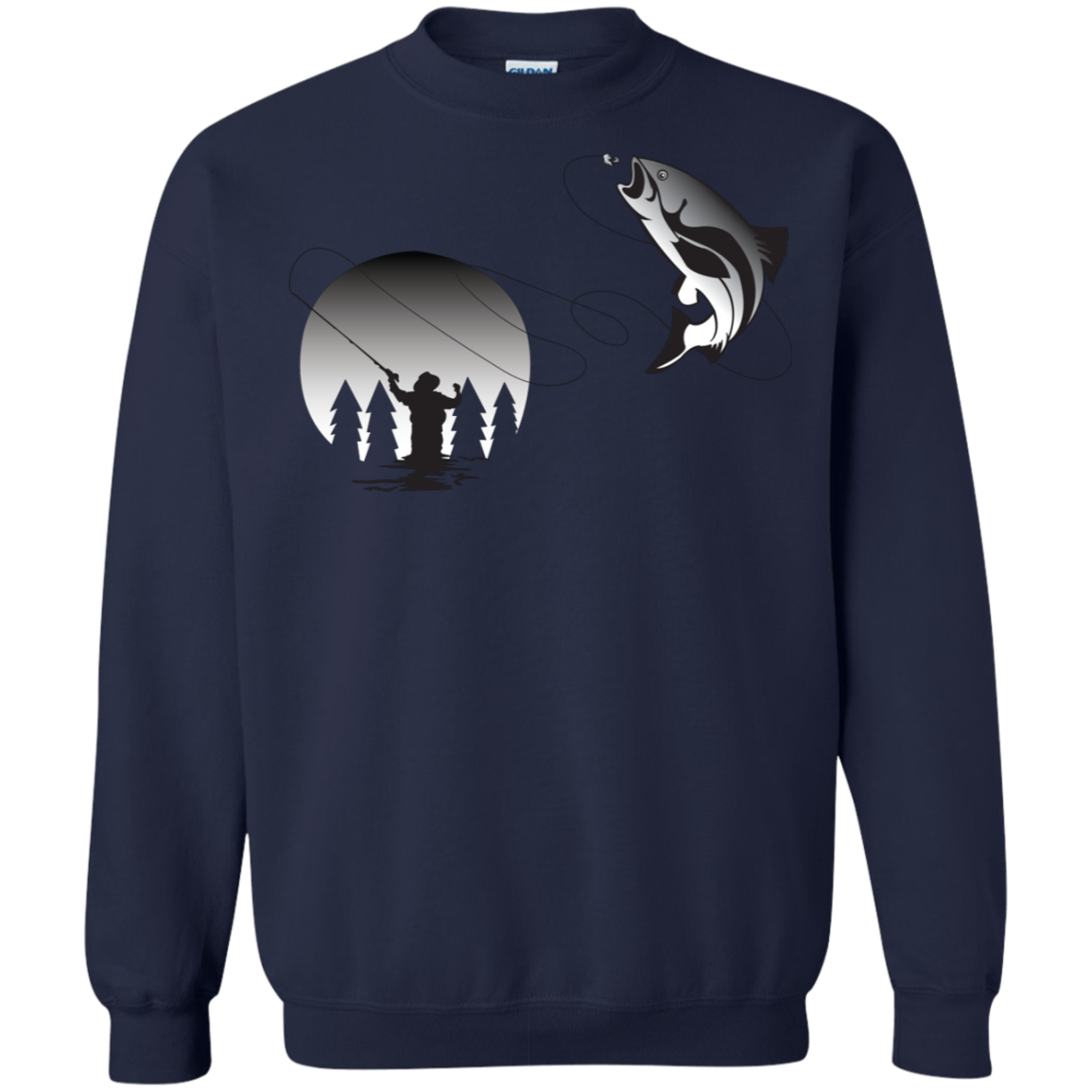 G180 Gildan Crewneck Pullover Sweatshirt  8 oz. F1