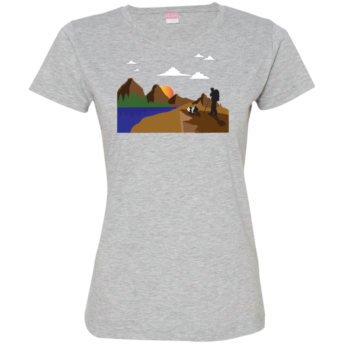 3516 LAT Ladies' Fine Jersey T-Shirt Hiking