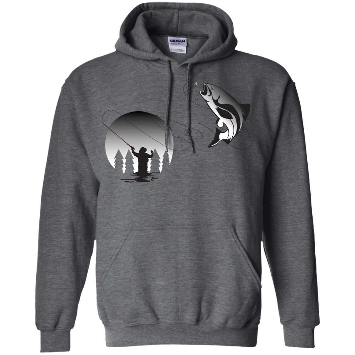 G185 Gildan Pullover Hoodie 8 oz. F1