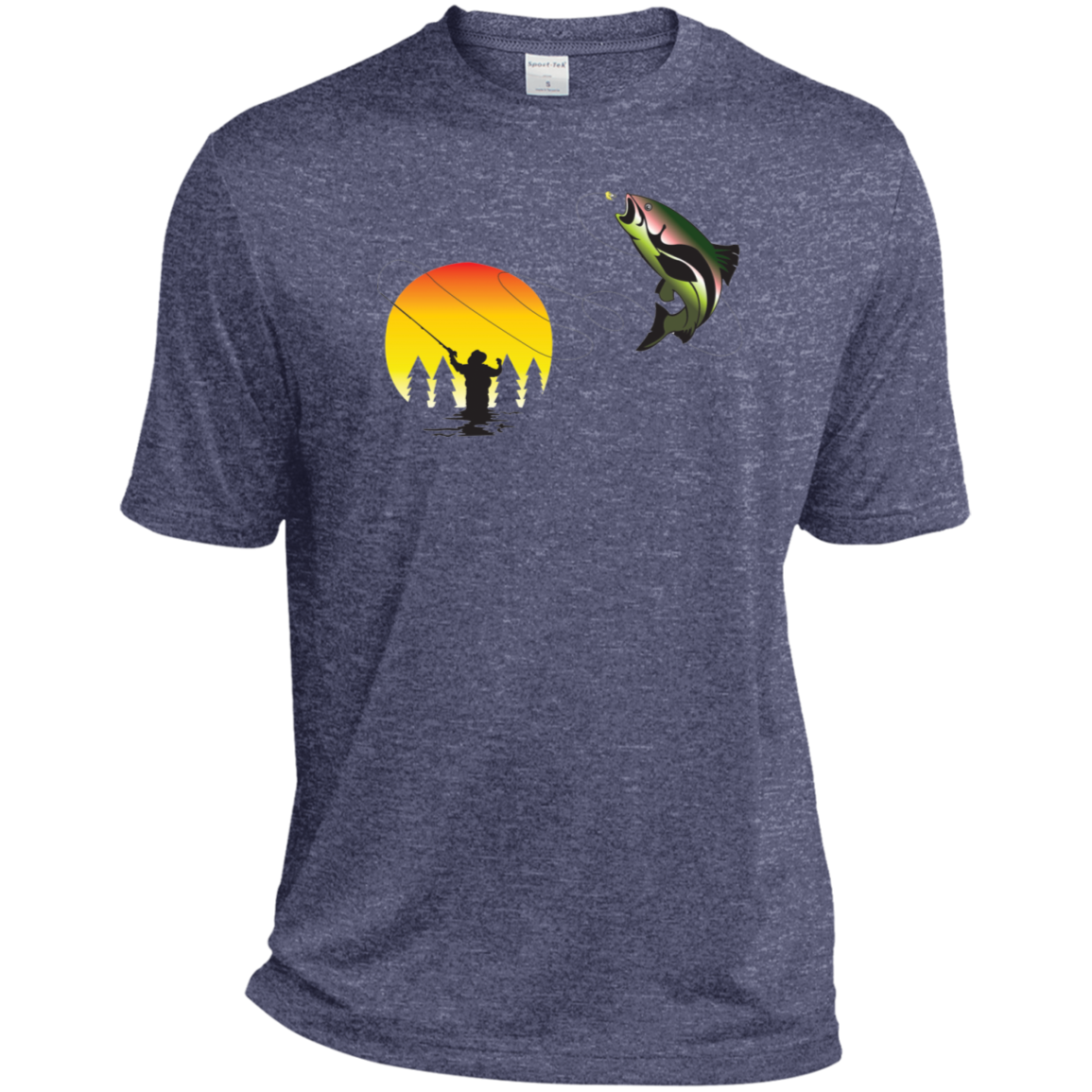 ST360 Sport-Tek Heather Dri-Fit Moisture-Wicking T-Shirt F1