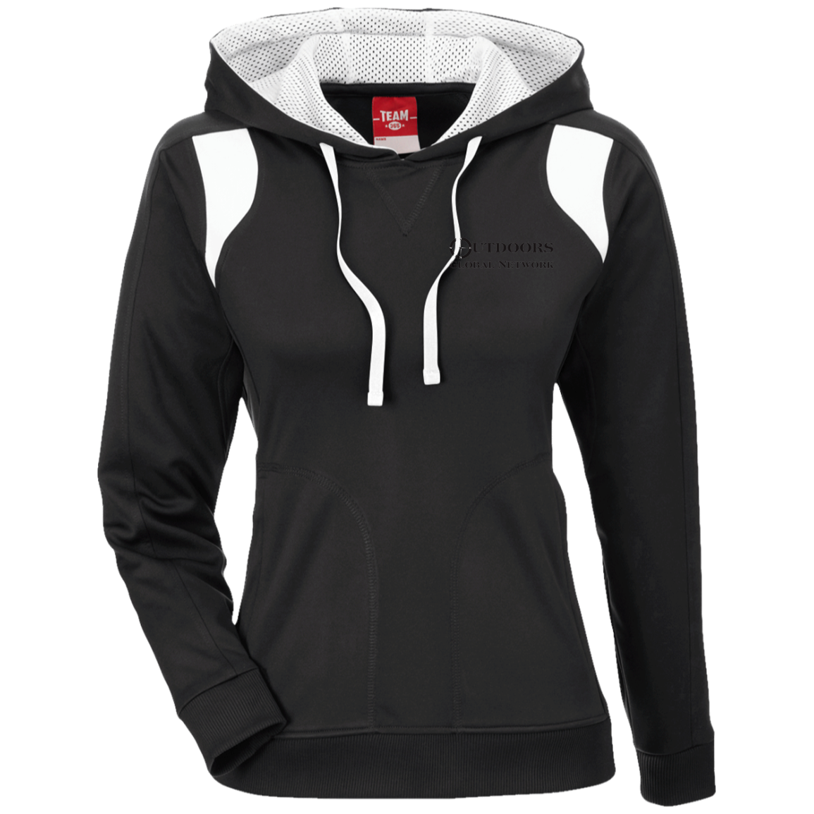TT30W Team 365 Ladies' Colorblock Poly Hoodie L1