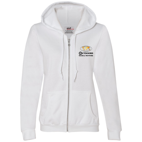 71600L Anvil Ladies Full-Zip Hooded Fleece L2