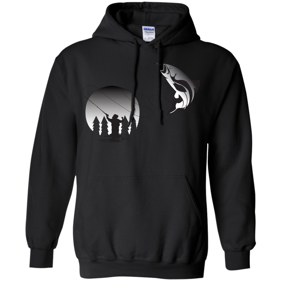 G185 Gildan Pullover Hoodie 8 oz. F1