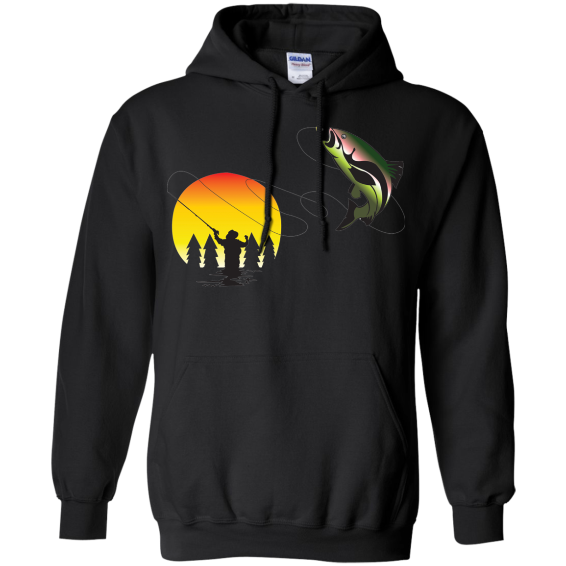 G185 Gildan Pullover Hoodie 8 oz. F1