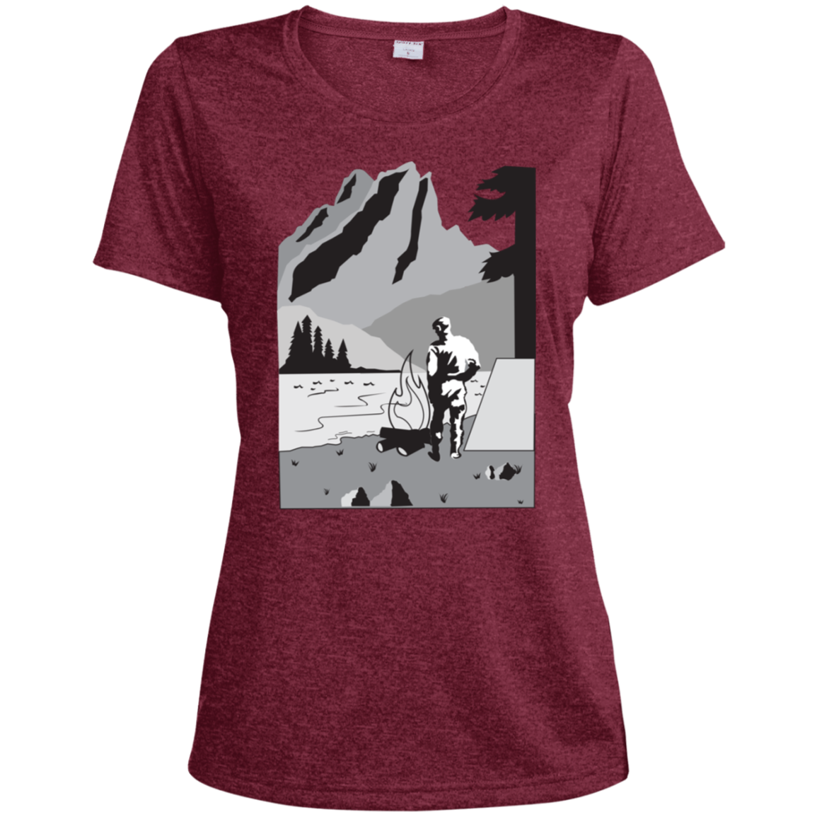 LST360 Sport-Tek Ladies' Heather Dri-Fit Moisture-Wicking T-Shirt C1