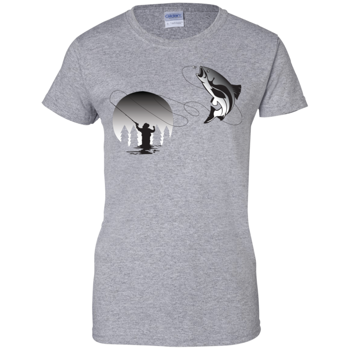 G200L Gildan Ladies' 100% Cotton T-Shirt F1