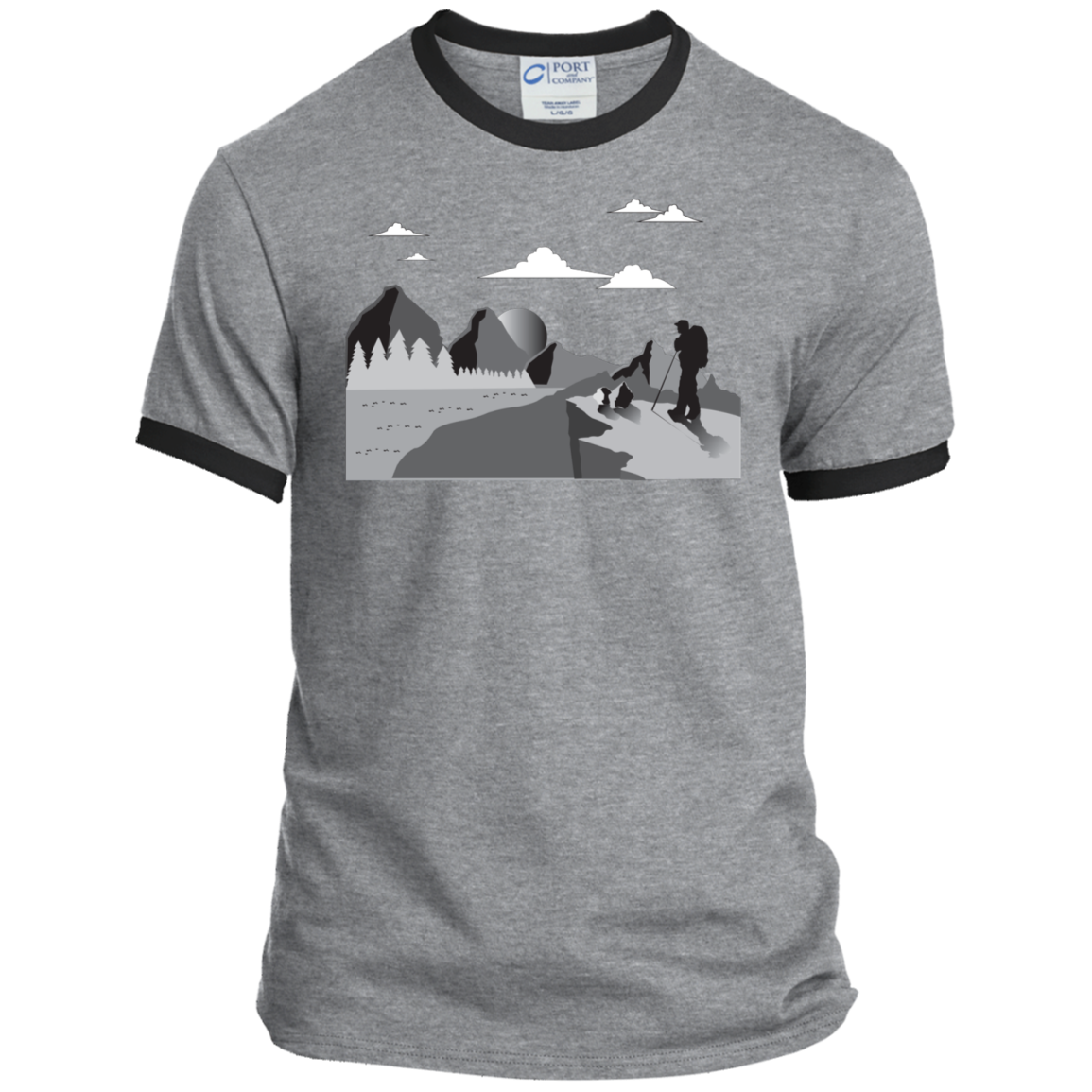 PC54R Port & Co. Ringer Tee Hiking