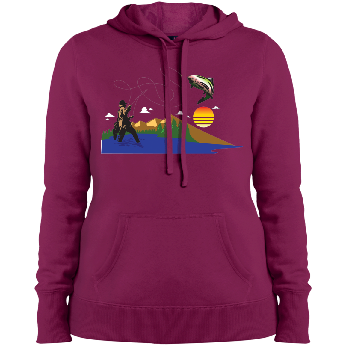 LST254 Sport-Tek Ladies' Pullover Hooded Sweatshirt F2