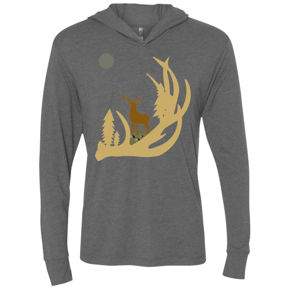 NL6021 Next Level Unisex Triblend LS Hooded T-Shirt