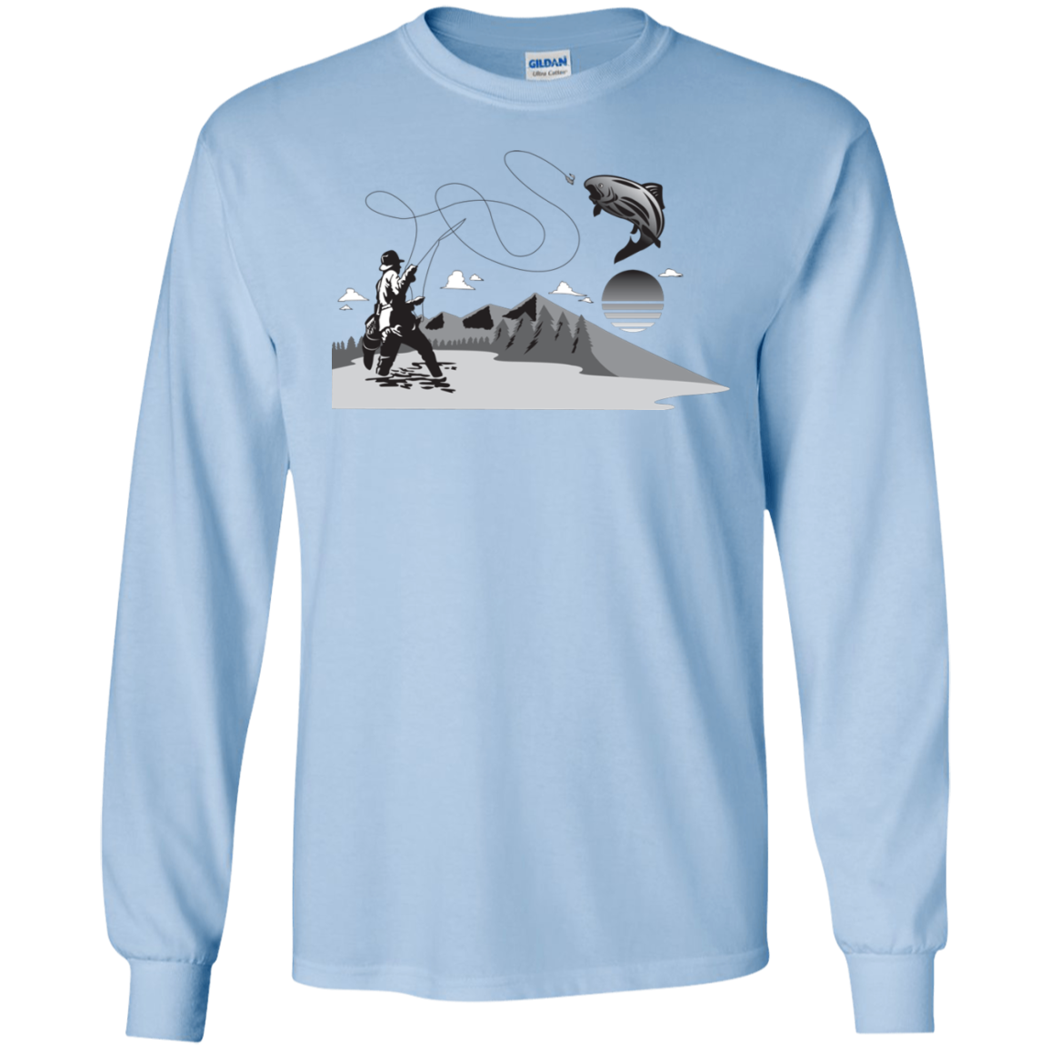 G240 Gildan LS Ultra Cotton T-Shirt F2