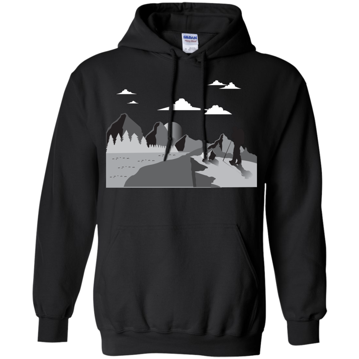G185 Gildan Pullover Hoodie 8 oz. Hiking