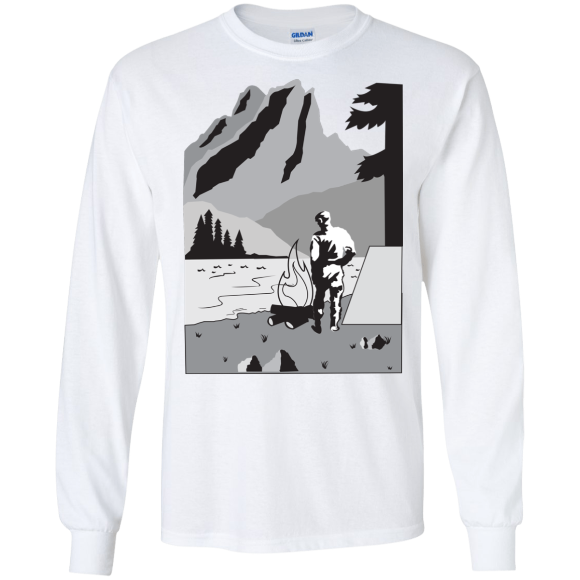 G240 Gildan LS Ultra Cotton T-Shirt C1