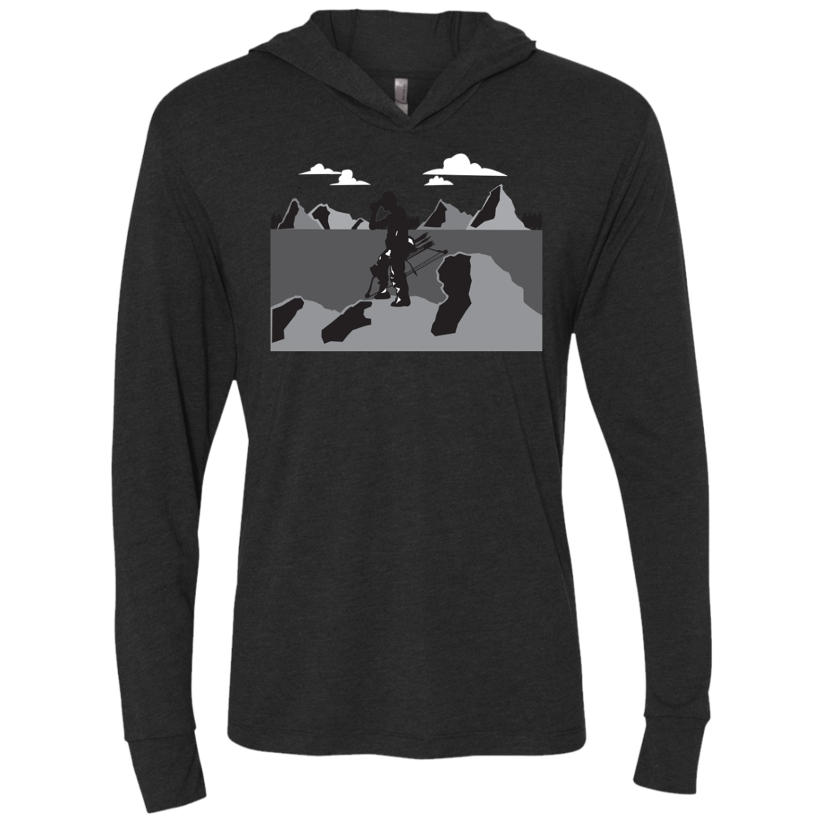 NL6021 Next Level Unisex Triblend LS Hooded T-Shirt A1