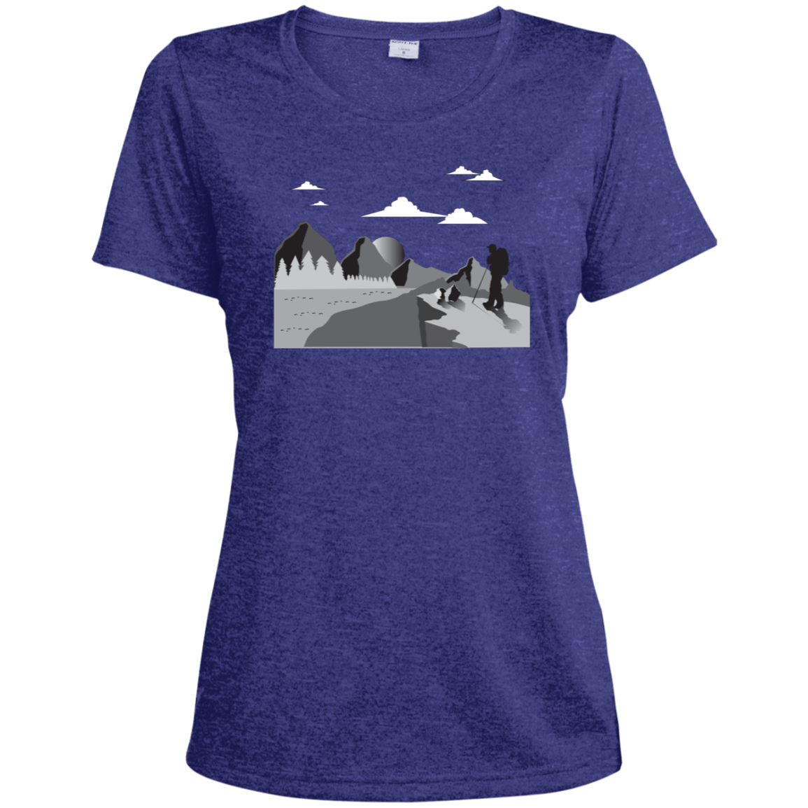 LST360 Sport-Tek Ladies' Heather Dri-Fit Moisture-Wicking T-Shirt Hiking